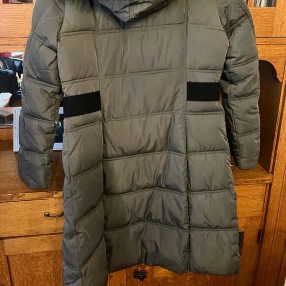 DKNY Knee Length Puffer Coat - Picture 5 of 5
